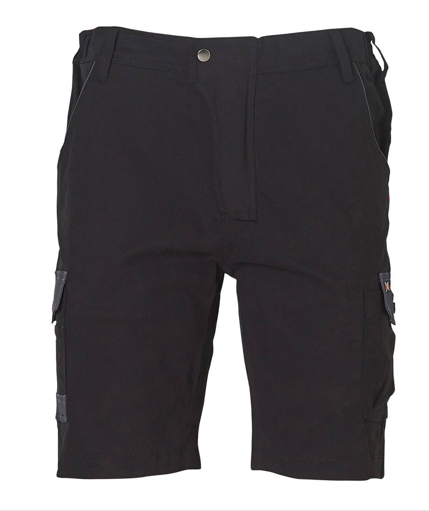 WP23 MENS STRETCH CARGO WORK SHORTS WITH DESIGN PANEL TREATMENTS