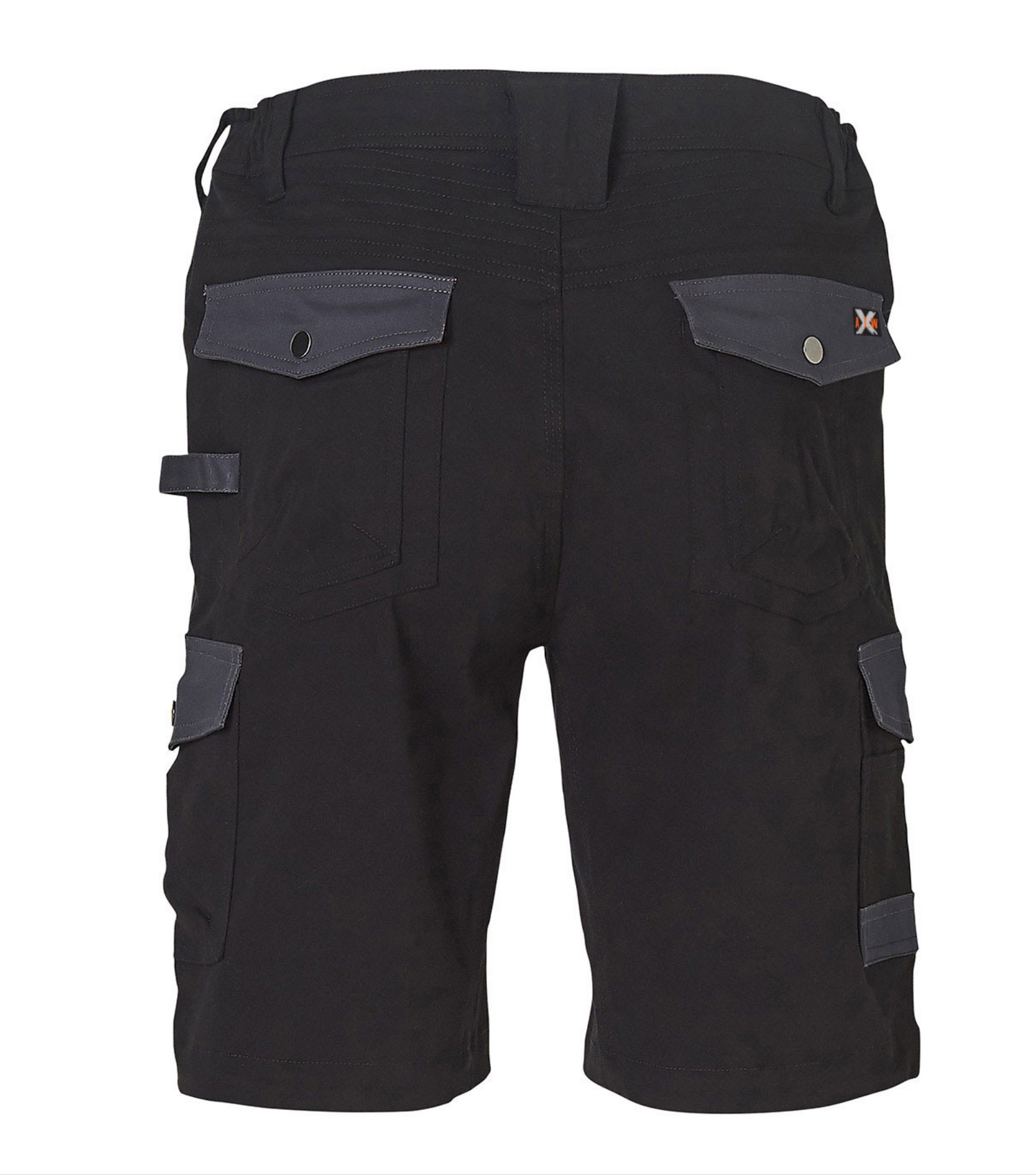 WP23 MENS STRETCH CARGO WORK SHORTS WITH DESIGN PANEL TREATMENTS