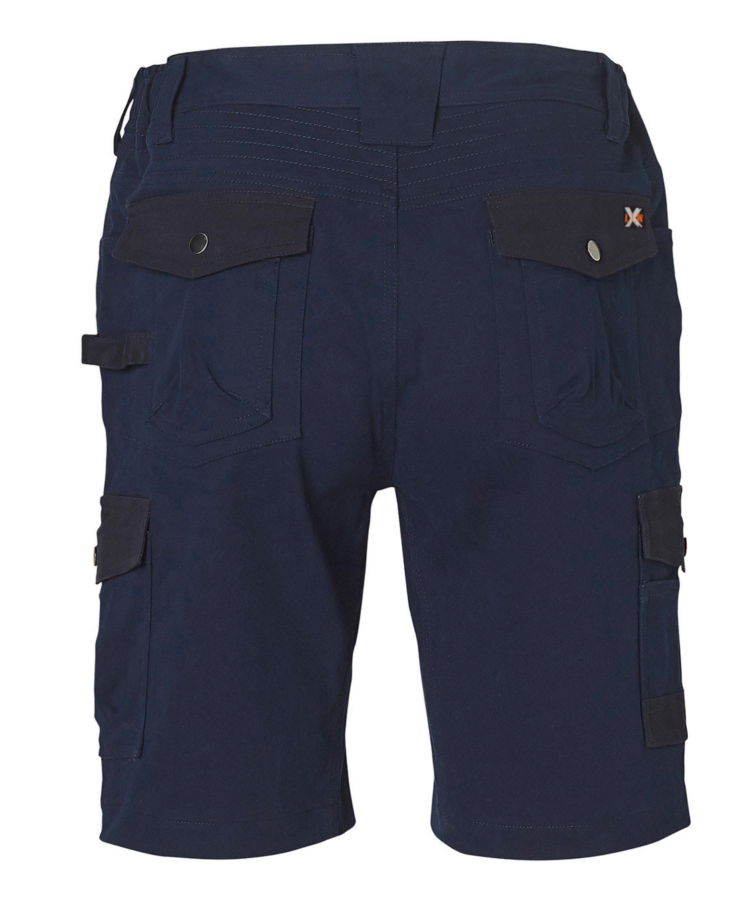 WP23 MENS STRETCH CARGO WORK SHORTS WITH DESIGN PANEL TREATMENTS