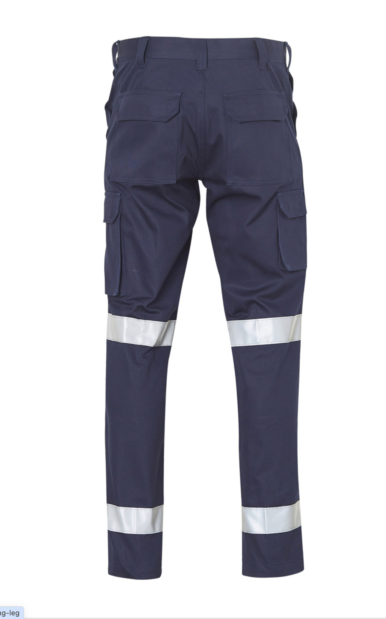 WP13HV Mens Heavy Cotton Pre-shrunk Drill Pants Longer Leg Size with 3M Scotchlite Reflective Tapes