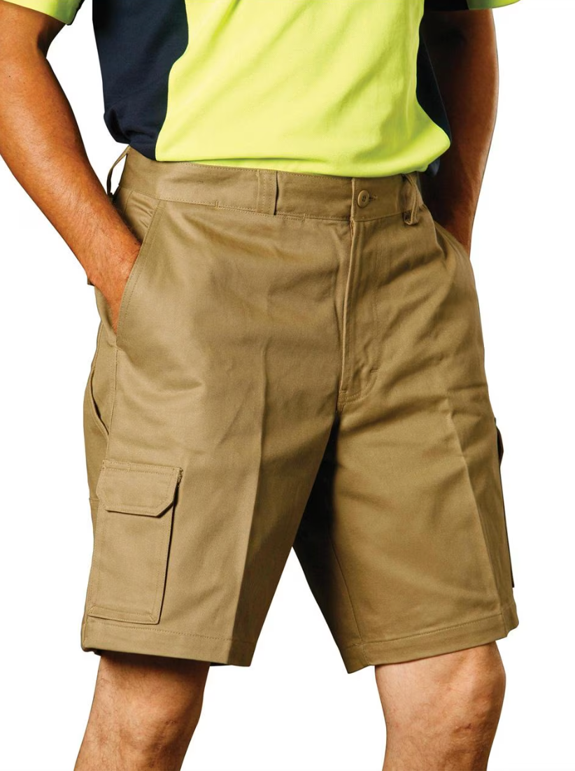 WP06 Mens Heavy Cotton Pre-shrunk Cargo Shorts
