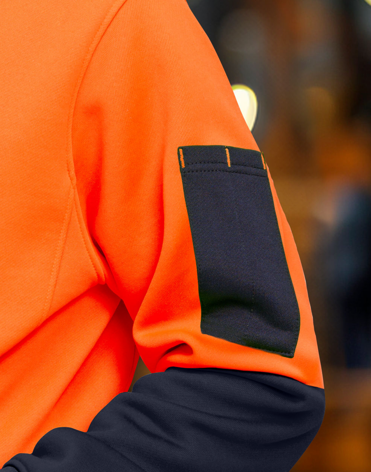 SW91 HI-VIS TWO TONE WATER RESISTANT FLEECE HOODIE