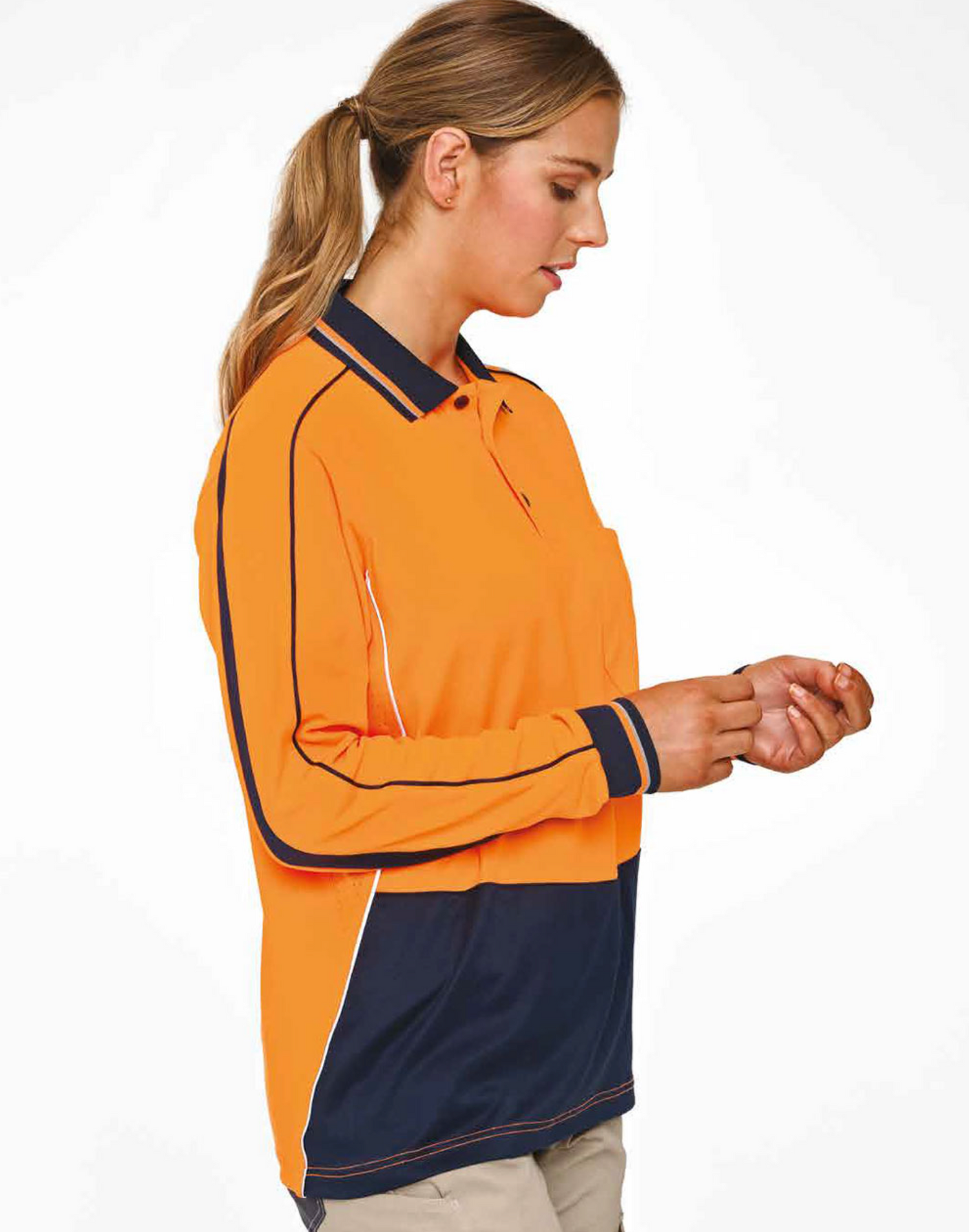SW90 HI-VIS SUSTAINABLE COOL-BREEZE SAFETY POLO