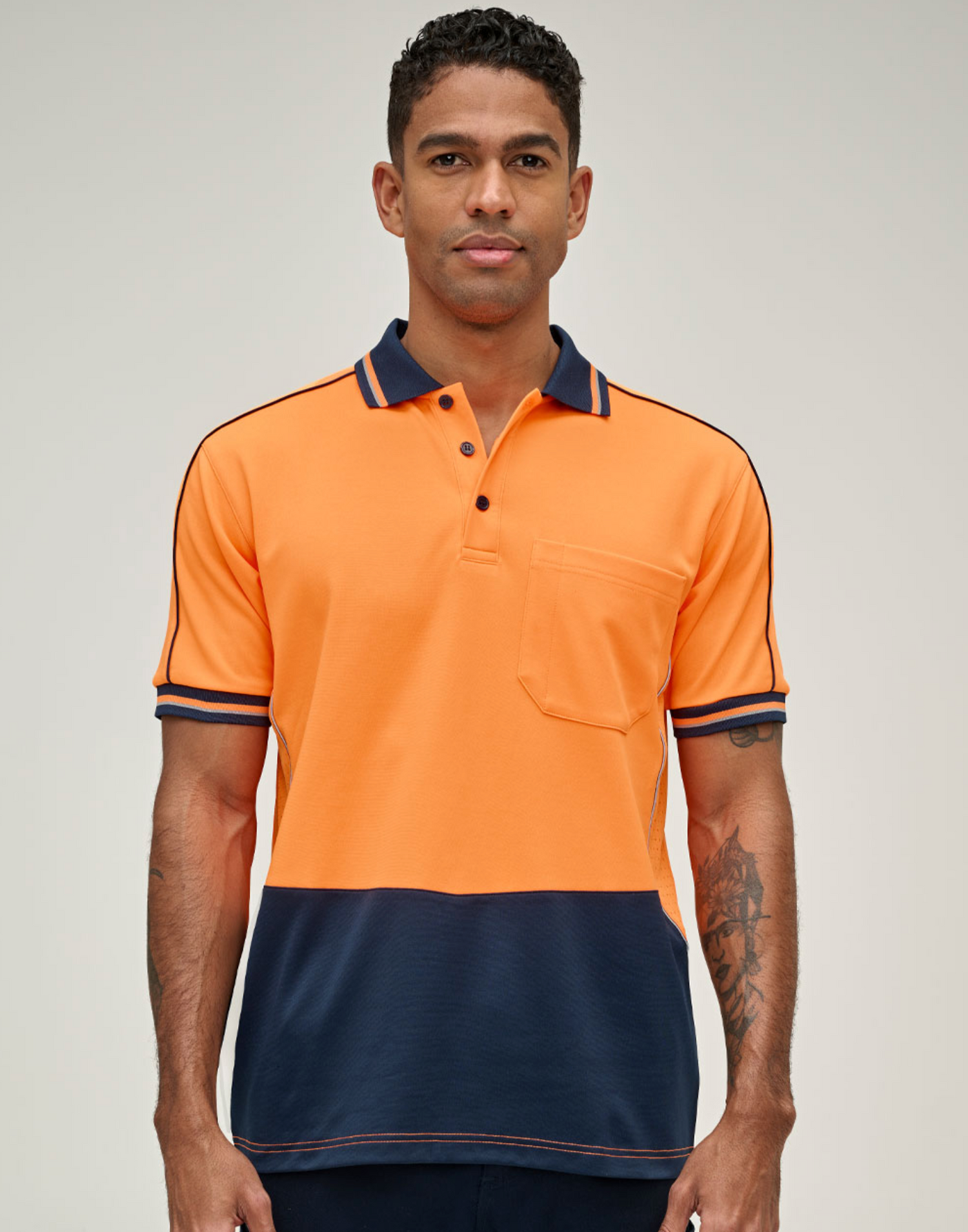 SW89 UNISEX HI-VIS SUSTAINABLE COOL-BREEZE SAFETY POLO