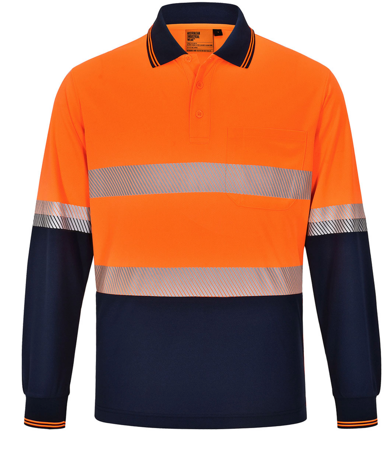 SW86 UNISEX COOLDRY® SEGMENTED LS POLO