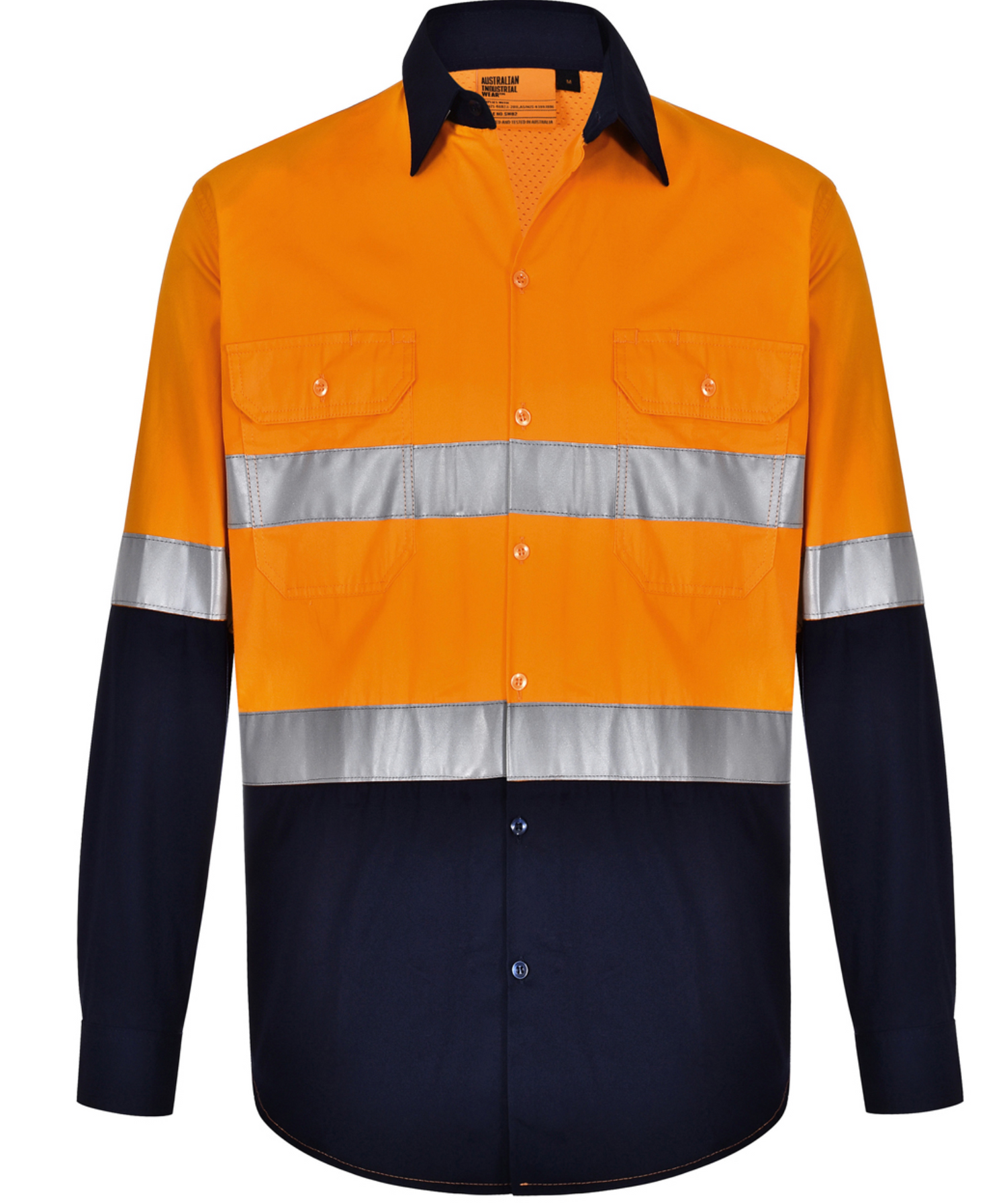 SW82 UNISEX HI VIS COOL-BREEZE SAFETY LS SHIRT (GENERIC TAPE)