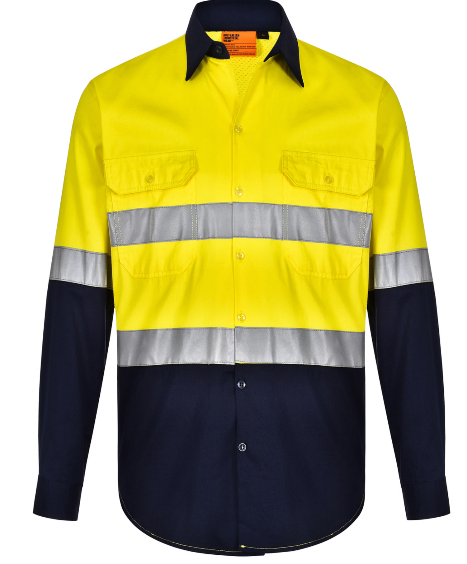 SW82 UNISEX HI VIS COOL-BREEZE SAFETY LS SHIRT (GENERIC TAPE)