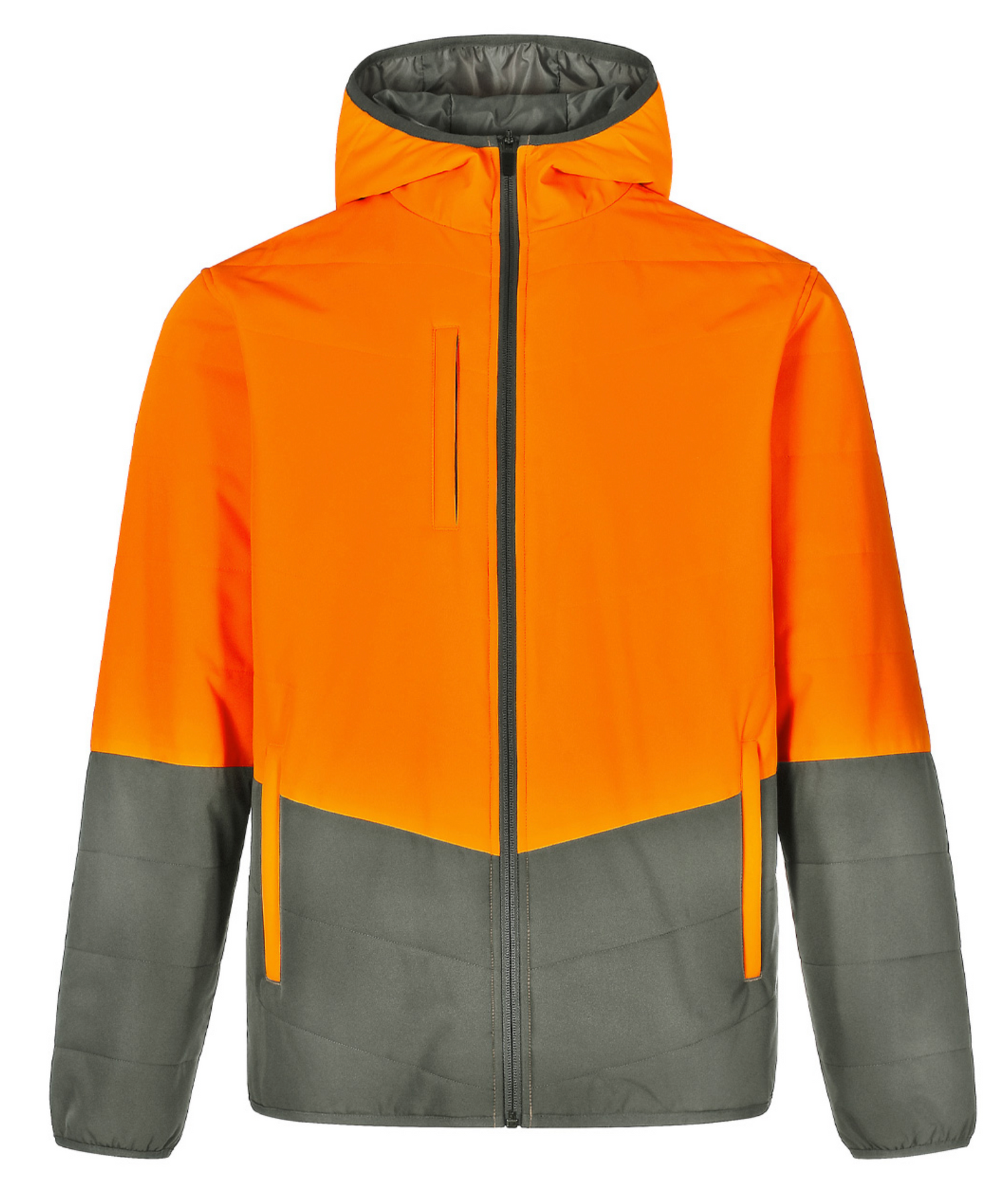 SW80 UNISEX HI VIS MODERN STYLING HOODED PUFFER JACKET
