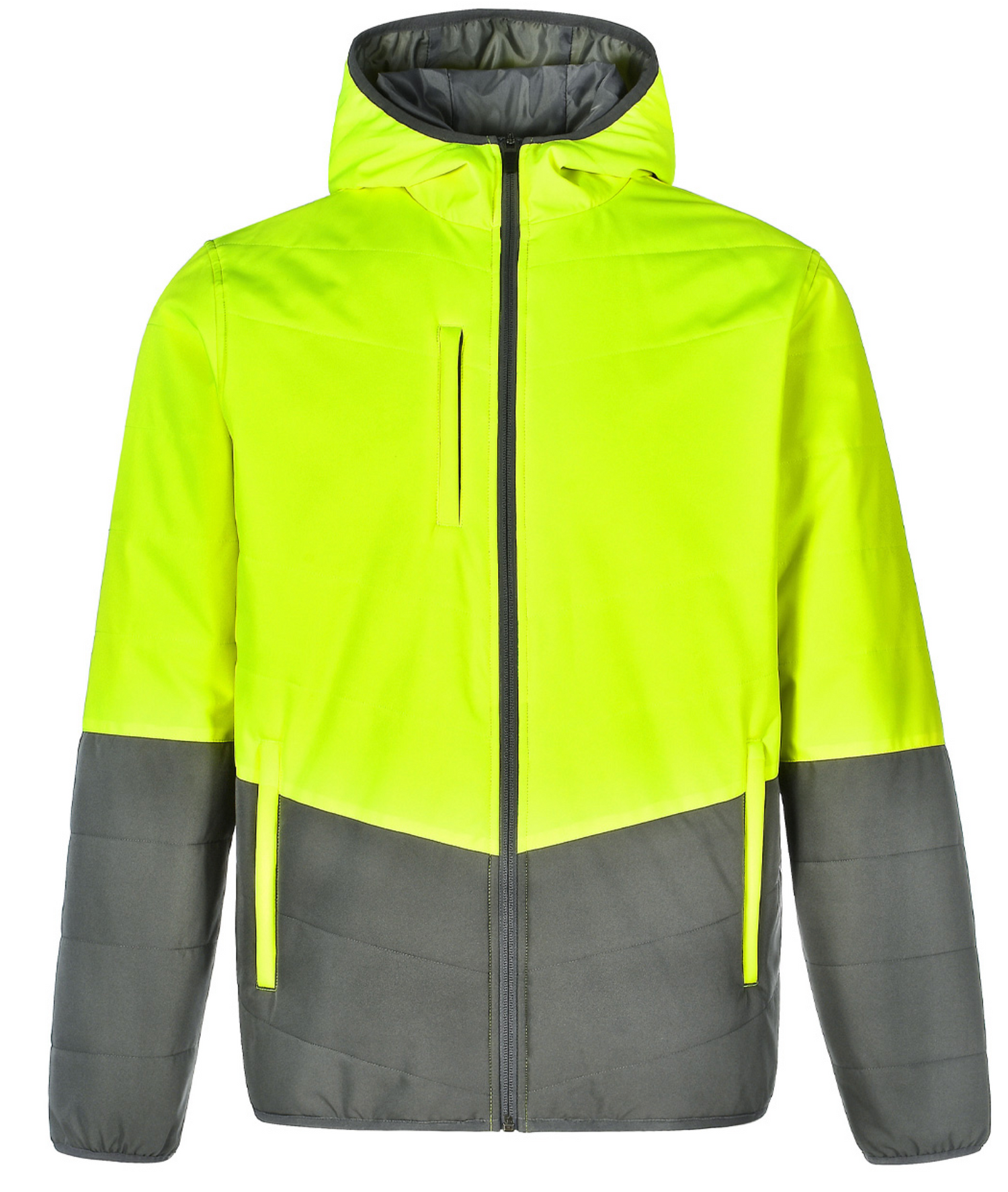 SW80 UNISEX HI VIS MODERN STYLING HOODED PUFFER JACKET