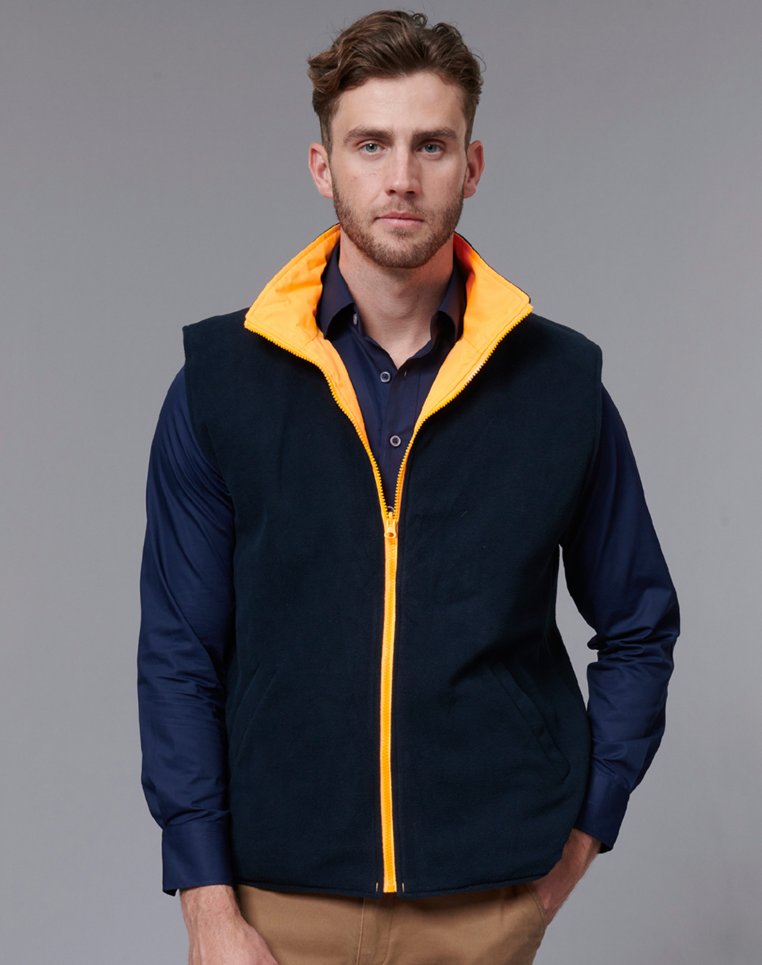 SW76 UNISEX VIC Rail Hi Vis Reversible Safety Vest