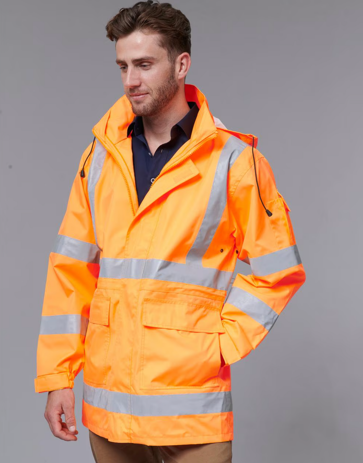SW75 UNISEX VIC Rail Hi Vis Safety Jacket
