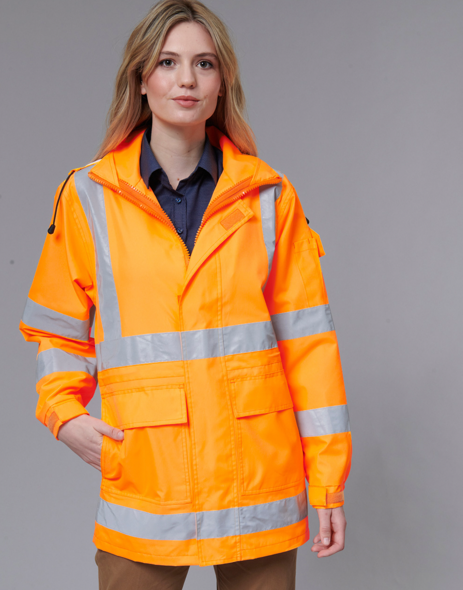 SW75 UNISEX VIC Rail Hi Vis Safety Jacket