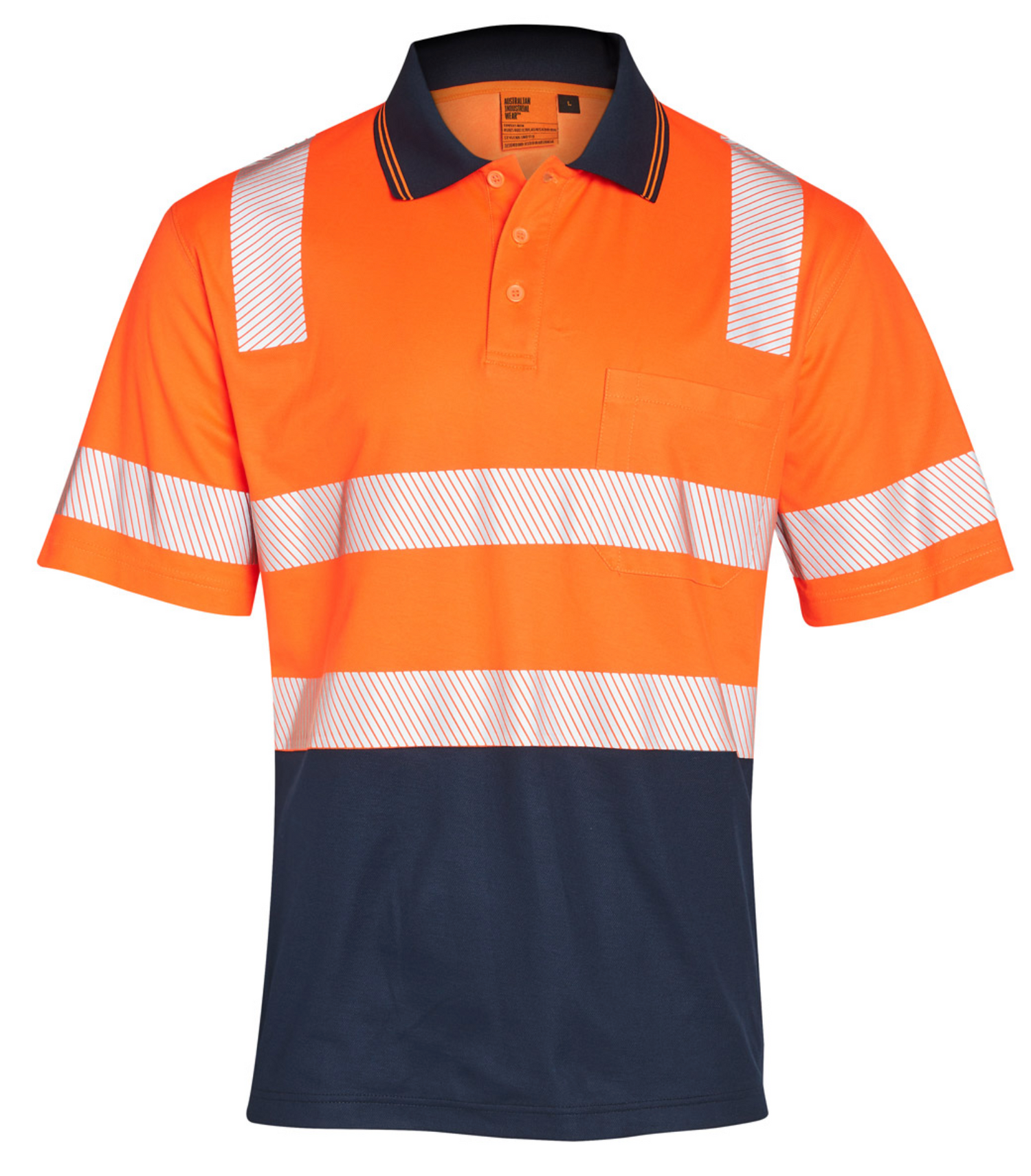 SW73 UNISEX TRUEDRY® BIOMOTION SEGMENTED SS SAFETY POLO
