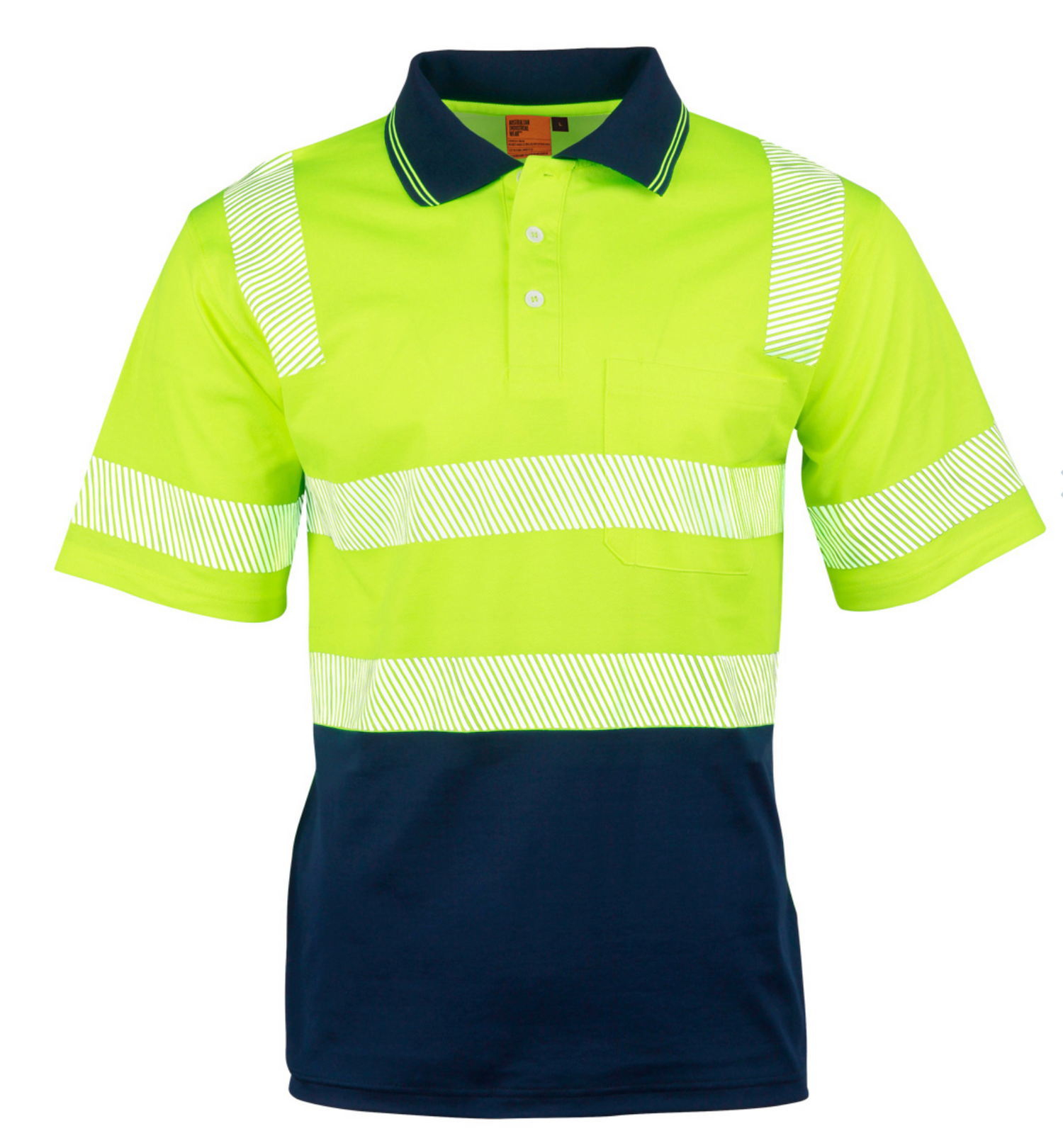 SW73 UNISEX TRUEDRY® BIOMOTION SEGMENTED SS SAFETY POLO