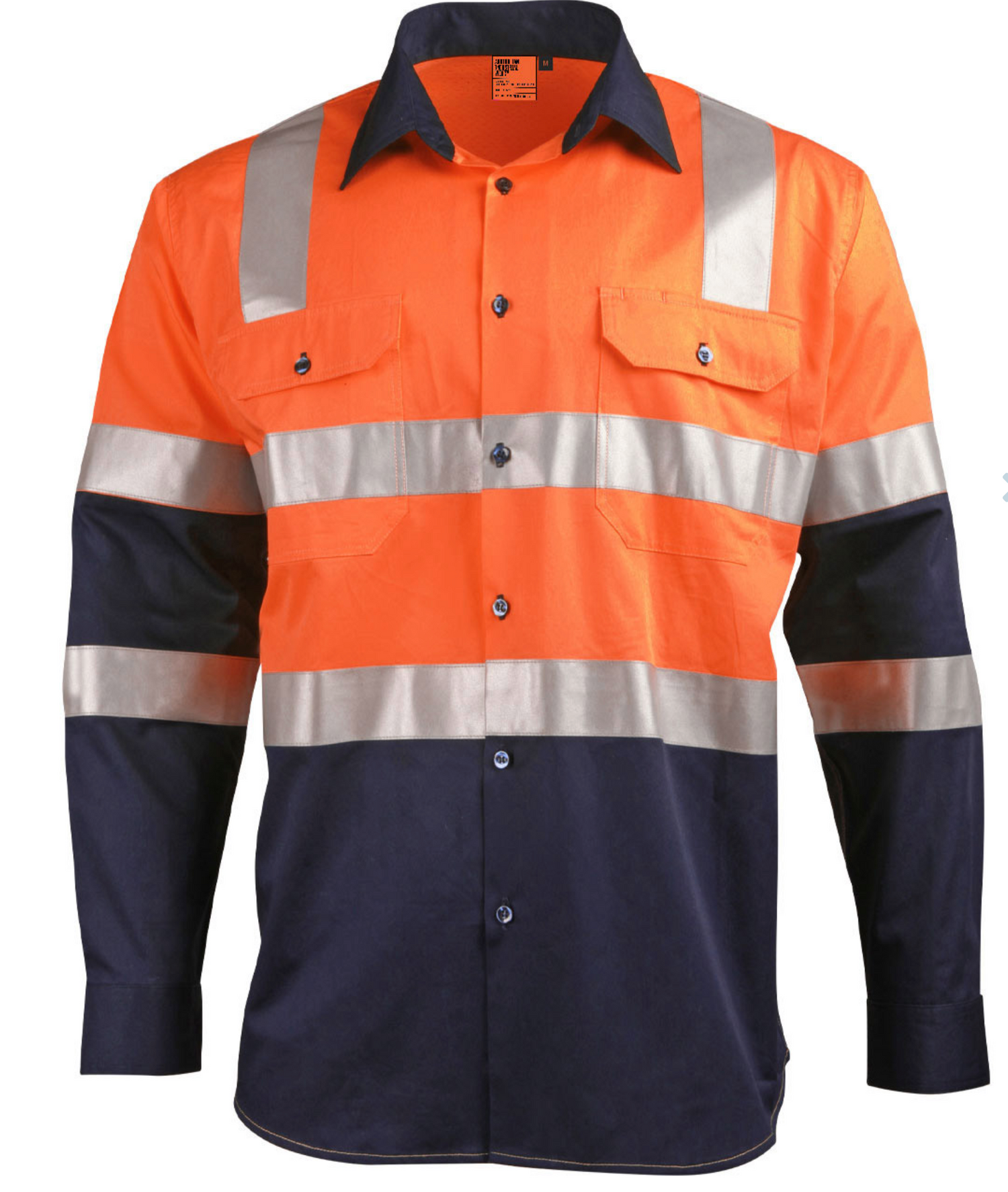 SW70 biomotion day/night light weight safety shirt with x back tape configuration