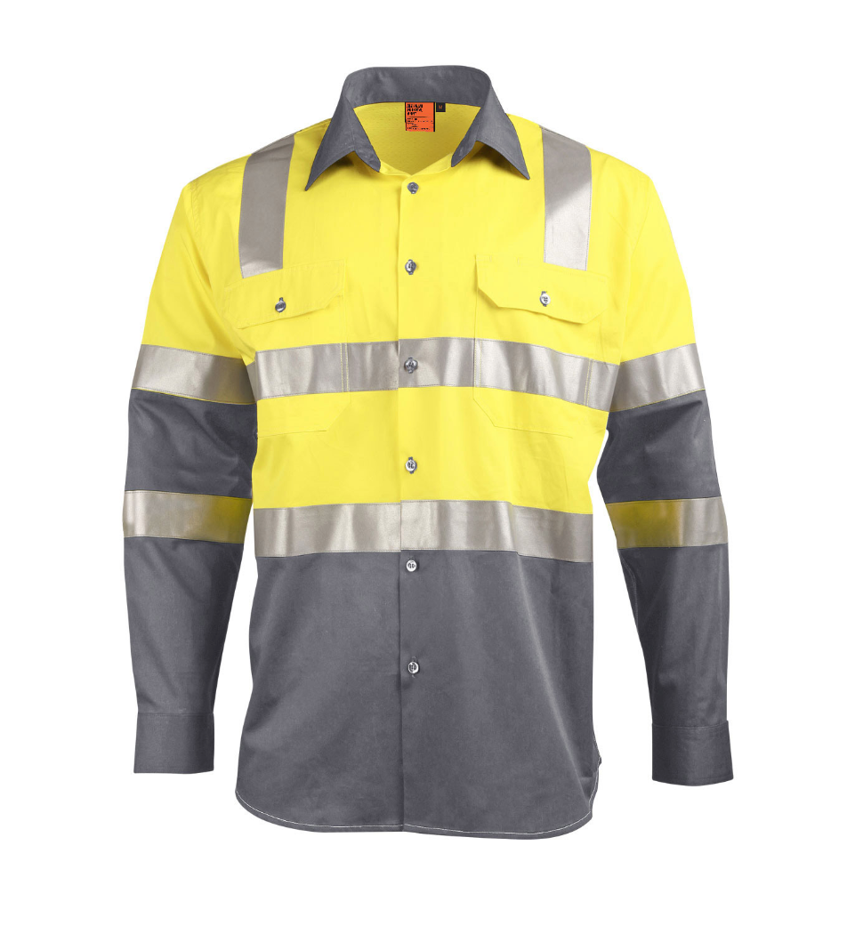 SW70 biomotion day/night light weight safety shirt with x back tape configuration