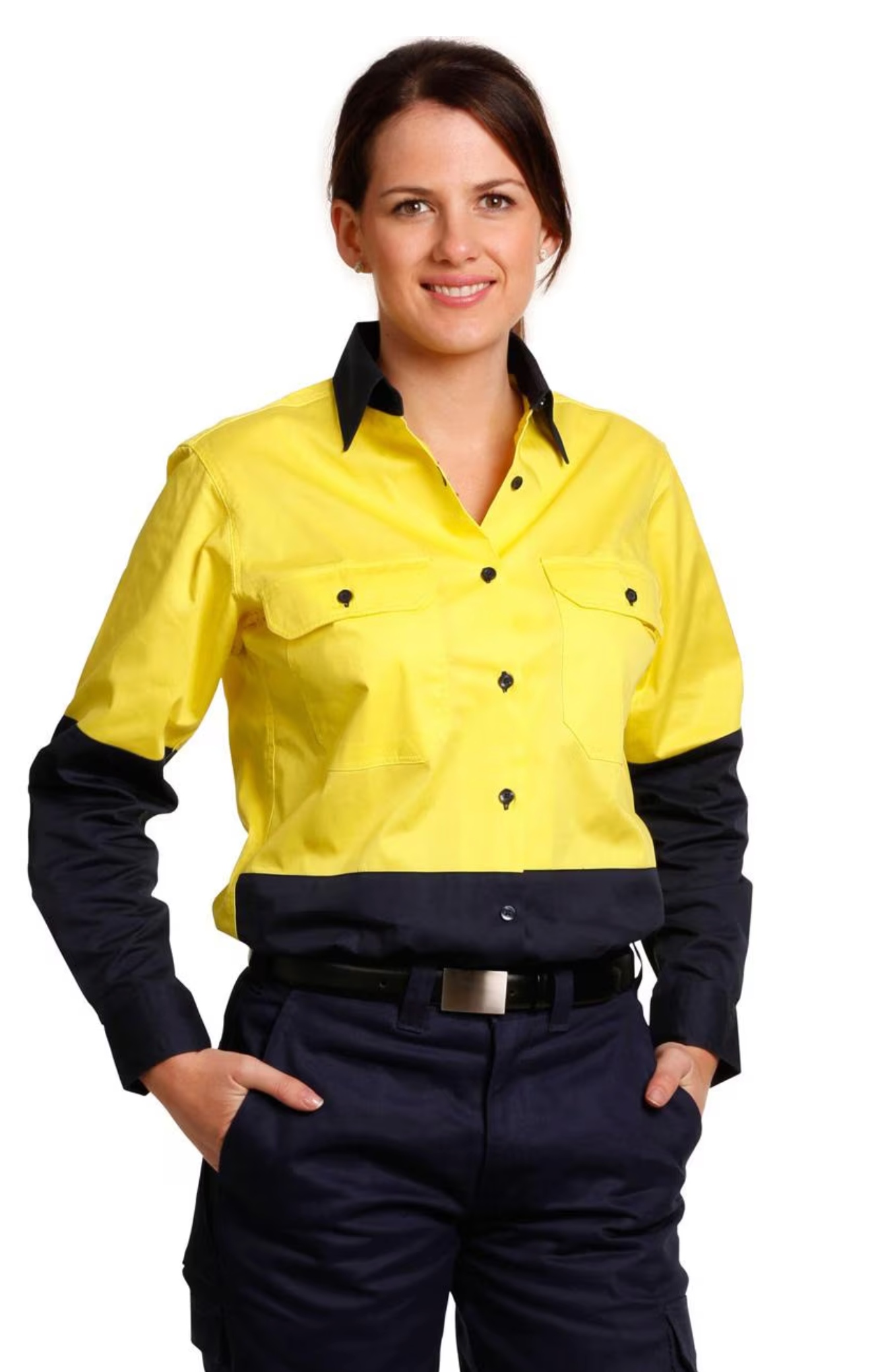 SW64 WOMEN'S High Visibility Cool-Breeze Cotton Twill Safety Shirts