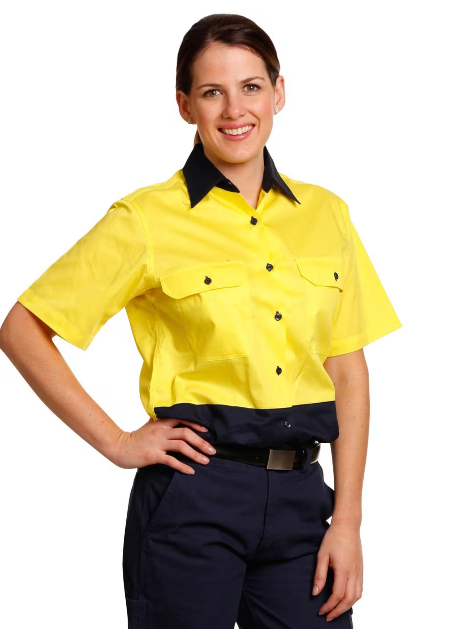 SW63 WOMEN'S High Visibility Cool-Breeze Cotton Twill Safety Shirts
