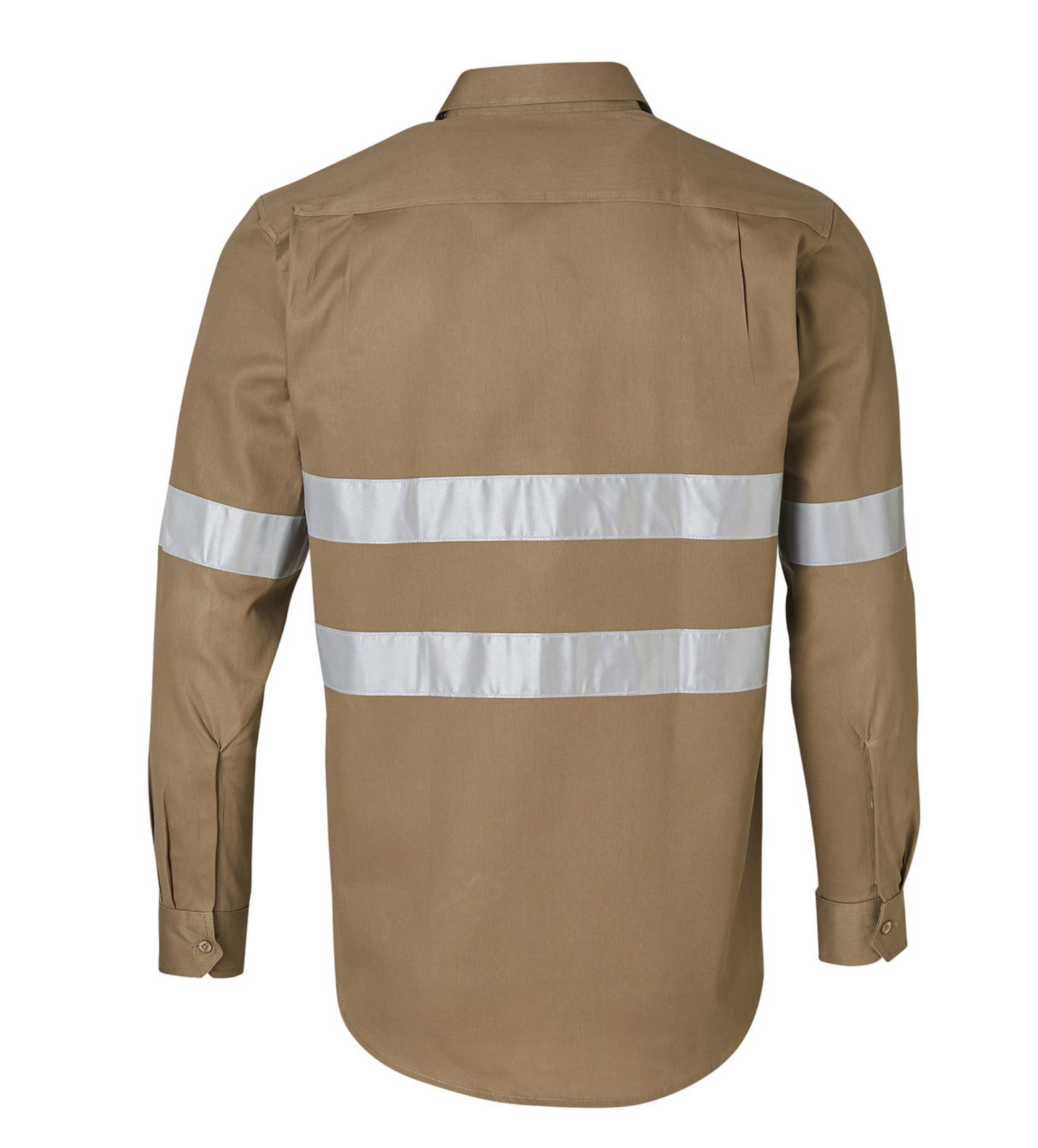WT04HV Mens Cotton Drill Long Sleeve Work Shirt with 3M Tapes