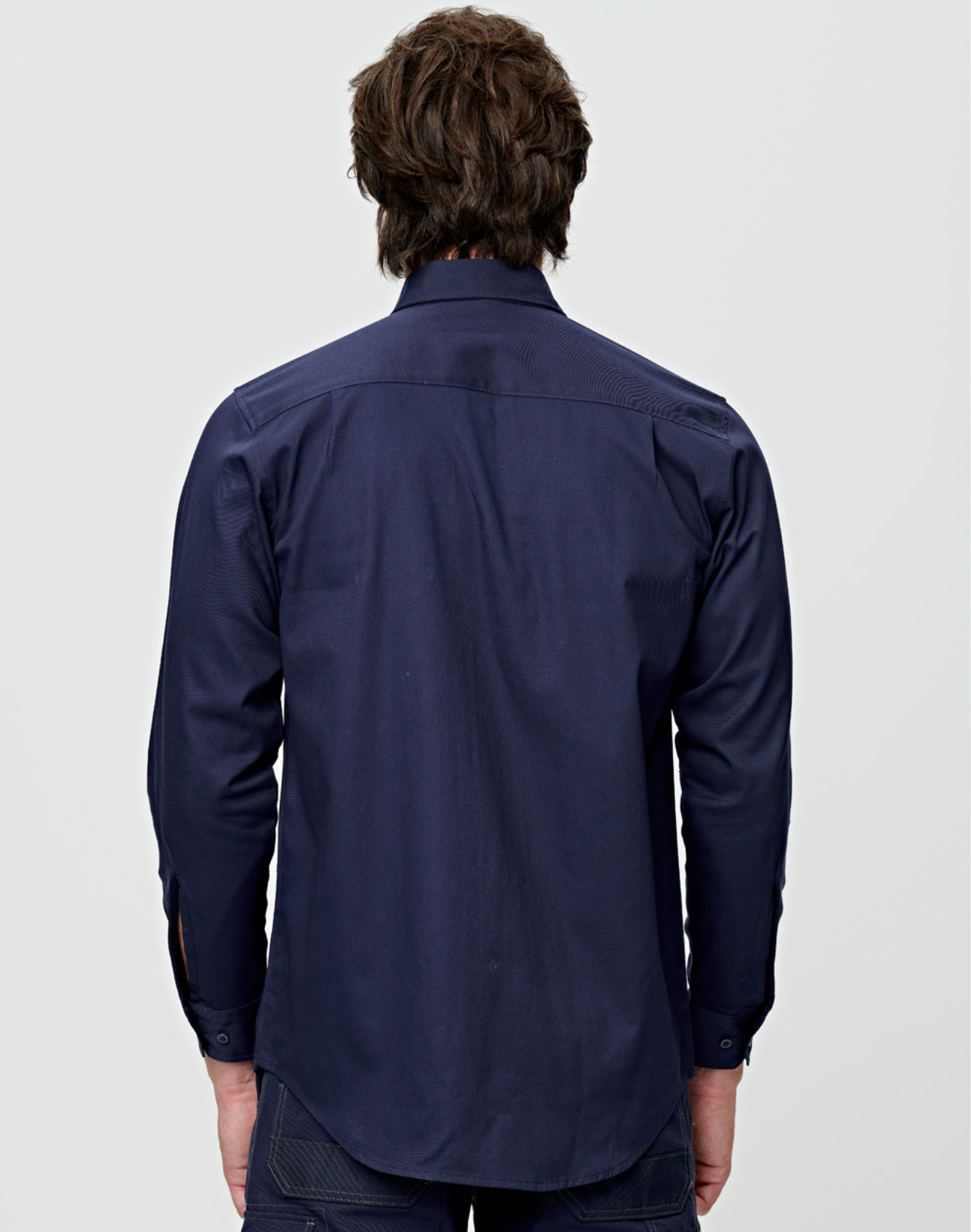 WT04 Mens Cotton Drill Long Sleeve Work Shirt