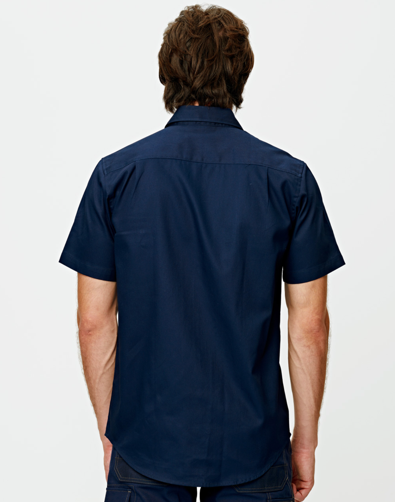 WT03 Mens Cotton Drill Short Sleeve Work Shirt