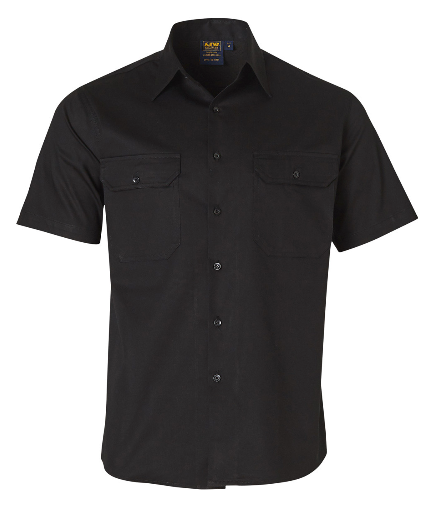 WT01 Mens Cool-Breeze Cotton Short Sleeve Work Shirt
