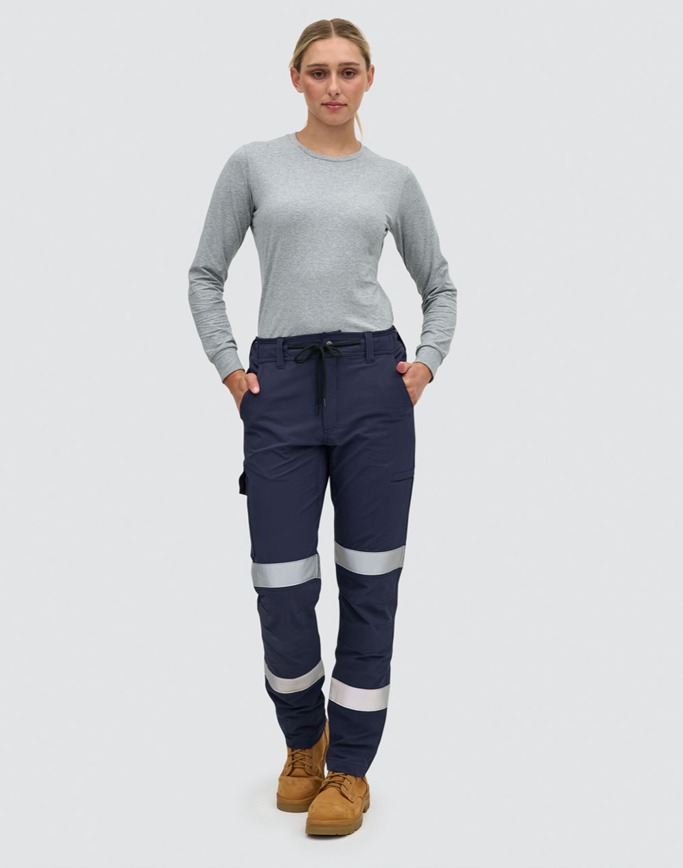 WP30HV Unisex DWR Water Repellent Flexi Work Pants with Tapes