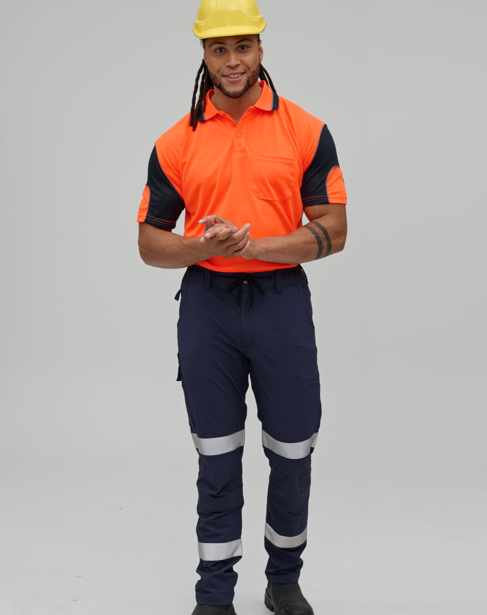 WP30HV Unisex DWR Water Repellent Flexi Work Pants with Tapes