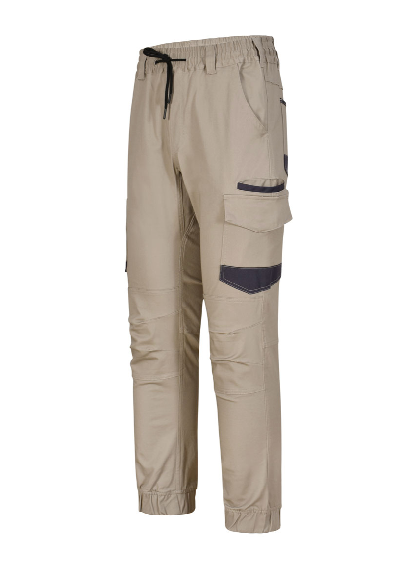WP28 Unisex Cotton Stretch Drill Cuffed Work Pants