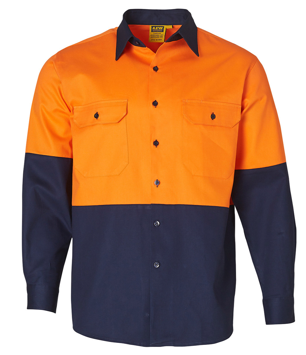 SW54 High Visibility Long Sleeve Work Shirt