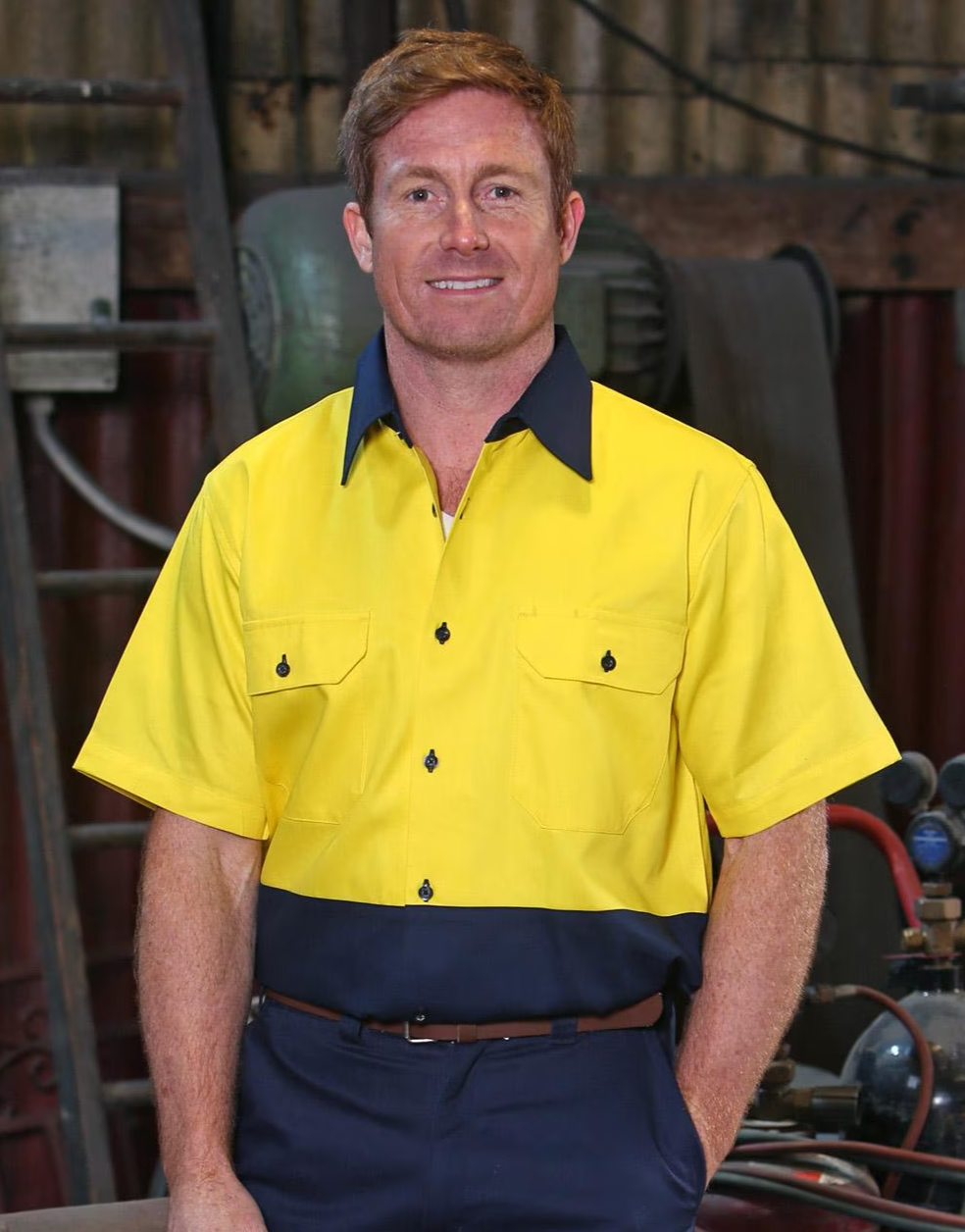 SW53 High Visibility Short Sleeve Work Shirt