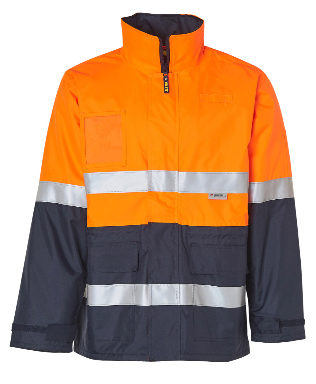 SW50 HI-VIS LONG LINE JACKET POLAR WITH FLEECE LINING