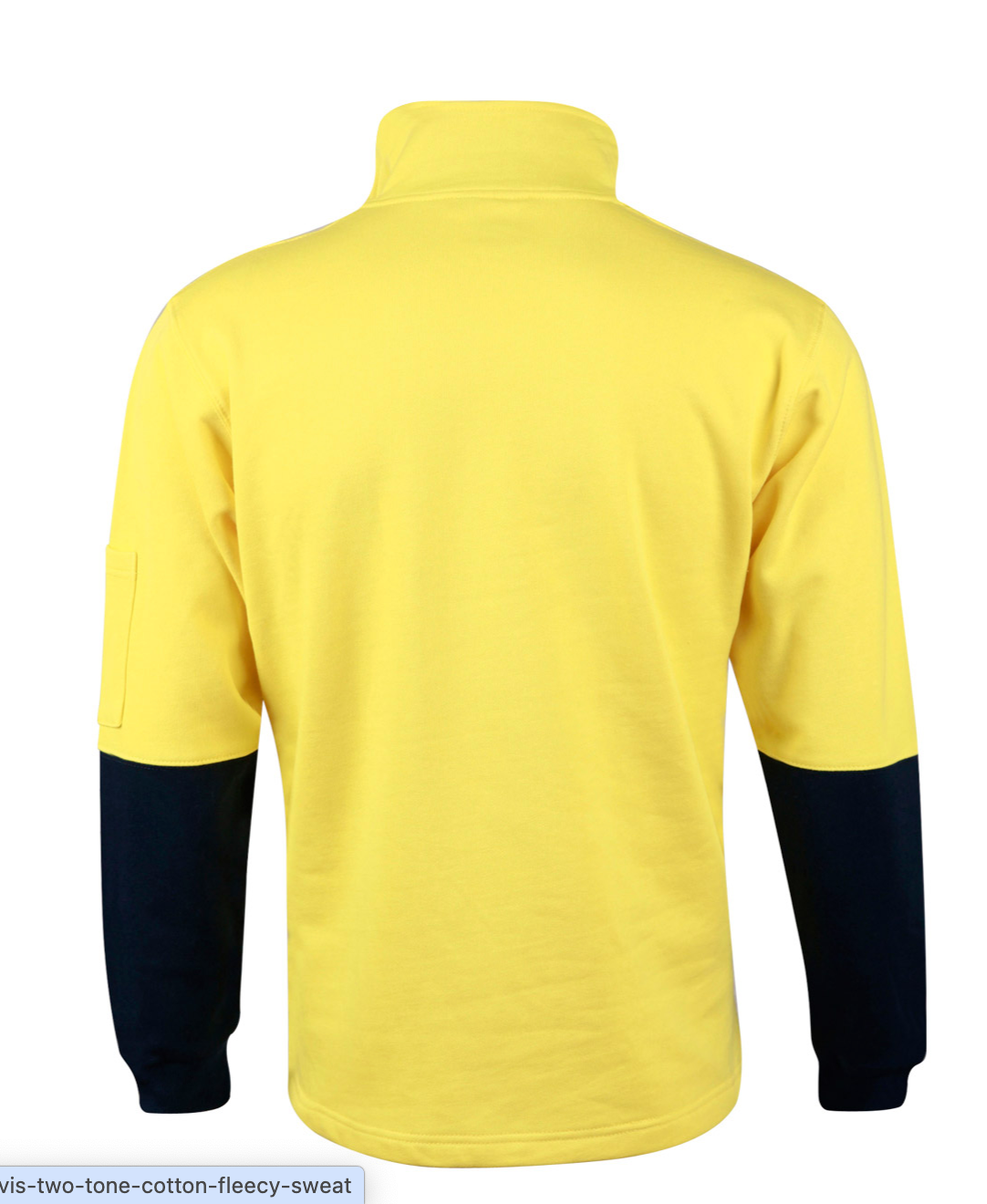 SW47 Mens Hi-Vis Two Tone Cotton Fleecy Sweat