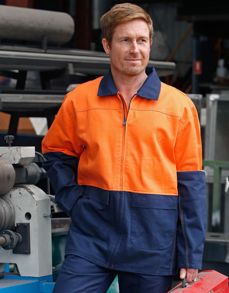 SW45 Mens High Visibility Cotton Jacket