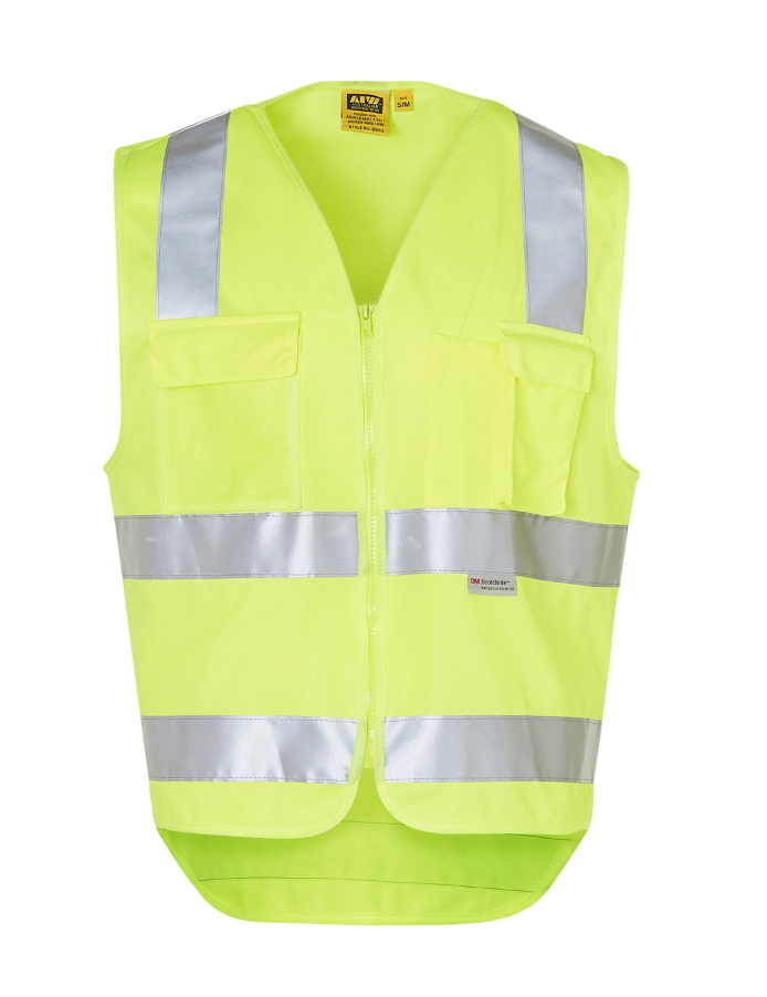 SW42 High Visibility Safety Vest with Chest pockets and 3M Tapes