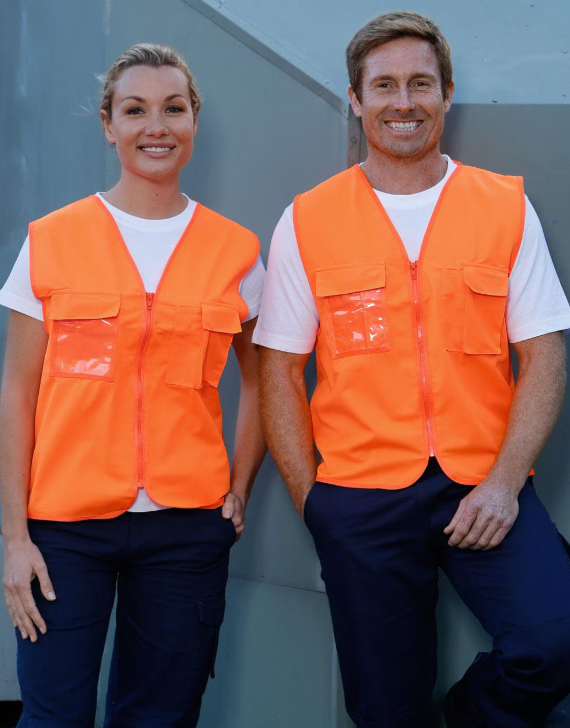 SW41 High Visibility Safety Vest with Chest Pockets