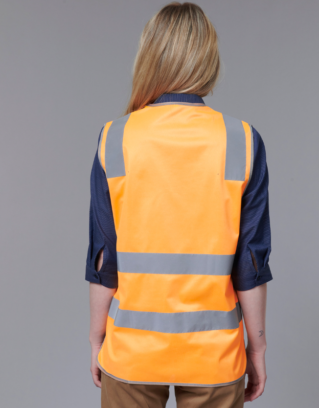 SW40 Unisex Hi-Vis Safety Vest With Reflective Tapes
