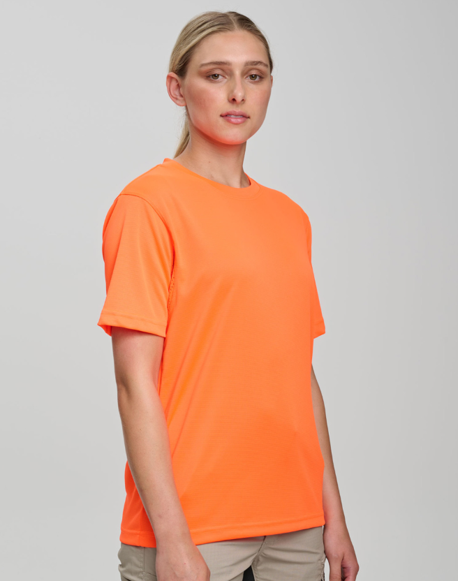 SW39 Adults’ Hi-Vis CoolDry® Mini Waffle Safety Tee
