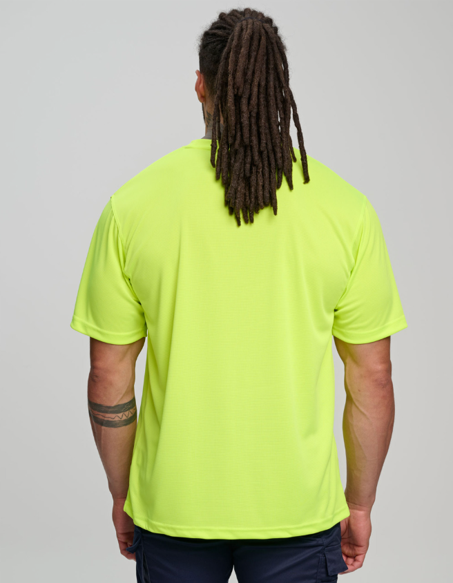 SW39 Adults’ Hi-Vis CoolDry® Mini Waffle Safety Tee