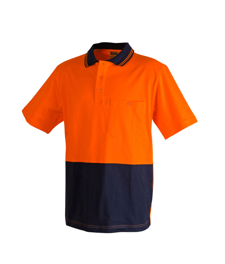 SW35 Mens 100% Cotton Jersey Safety Polo