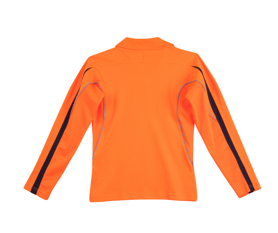 SW34A Ladies TrueDry® Hi-Vis Long Sleeve Polo with Reflective Piping