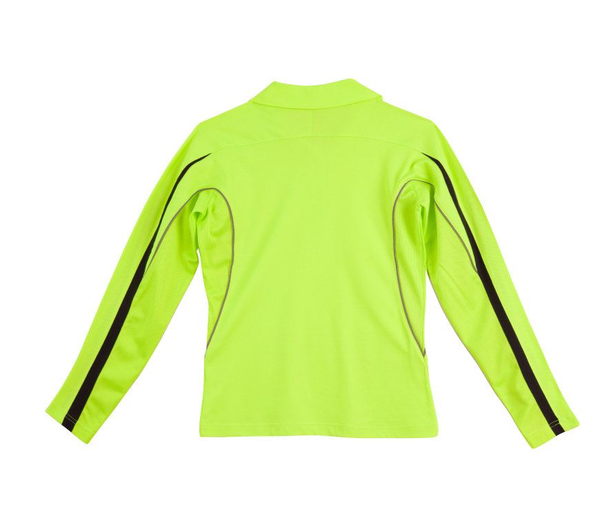 SW34A Ladies TrueDry® Hi-Vis Long Sleeve Polo with Reflective Piping