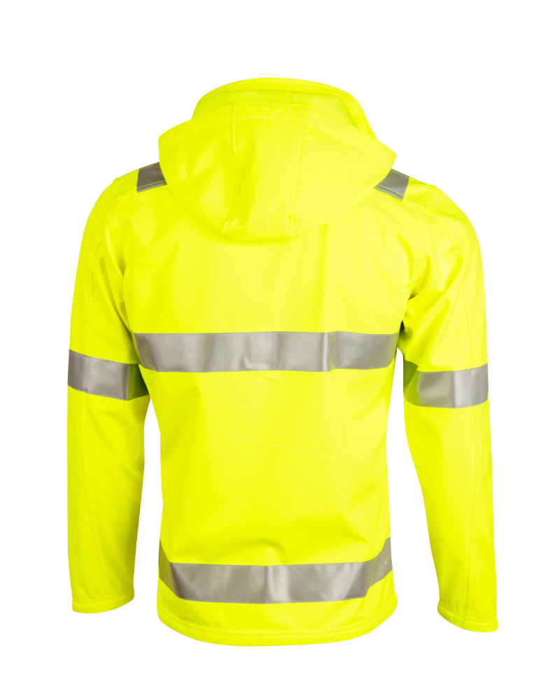 SW30 Adults’ Hi-Vis Heavy Duty Softshell Jacket with 3M Tapes