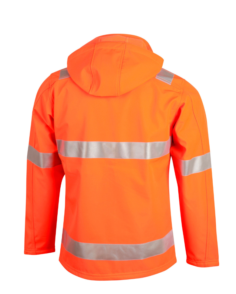 SW30 Adults’ Hi-Vis Heavy Duty Softshell Jacket with 3M Tapes