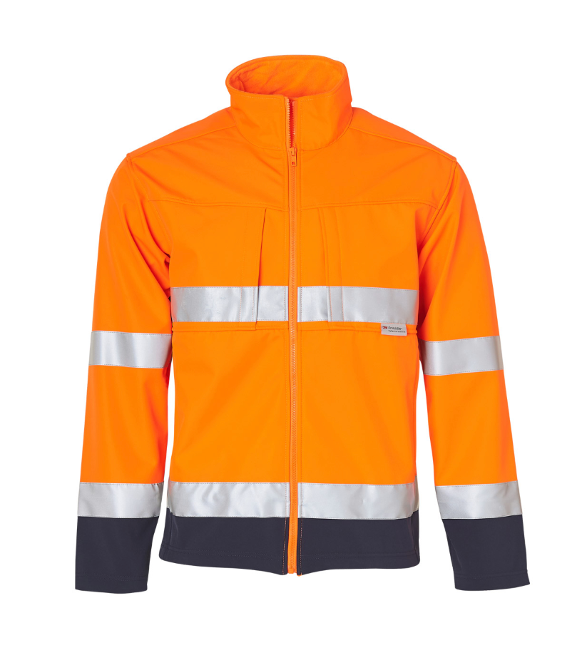 SW29 High Visibility Two Tone Softshell Jacket with 3M Reflective Tapes