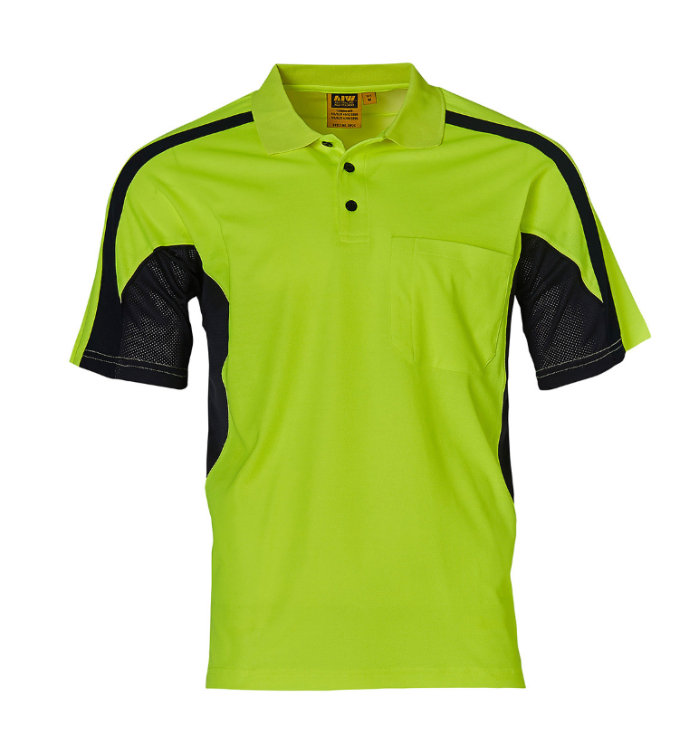 SW25 Unisex TrueDry® Hi-Vis Polo with Reflective Piping