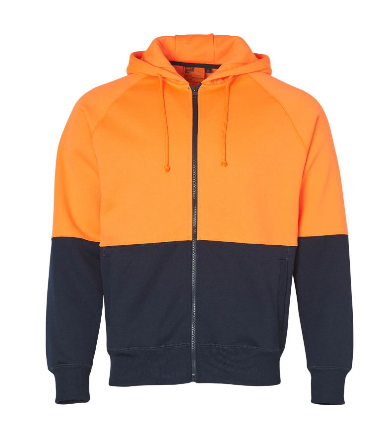 SW24 High Visibility Two Tone Fleecy Hoodie