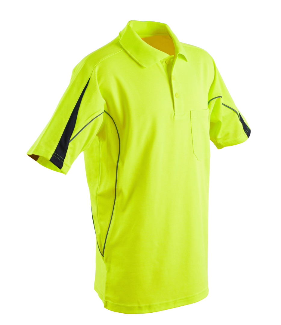 SW25A MEN'S HI-VIS LEGEND SHORT SLEEVE POLO