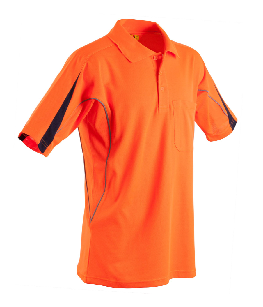 SW25A MEN'S HI-VIS LEGEND SHORT SLEEVE POLO