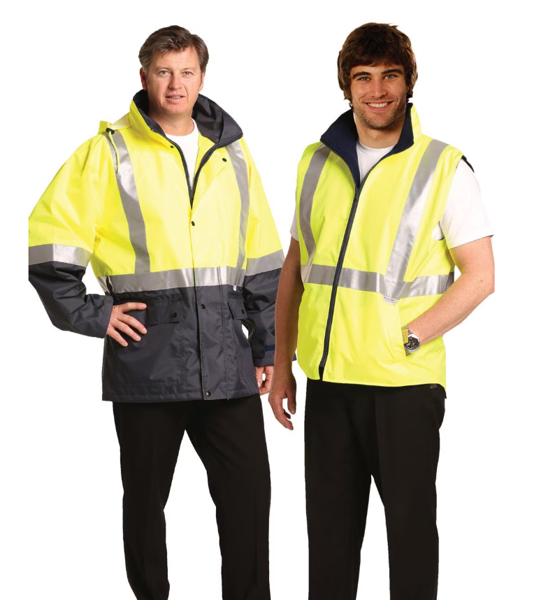 SW20A Hi-Vis Three in One Safety Jacket with 3M Tapes